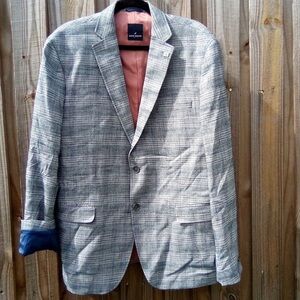Daniel Hechter Gray Checkered Blazer